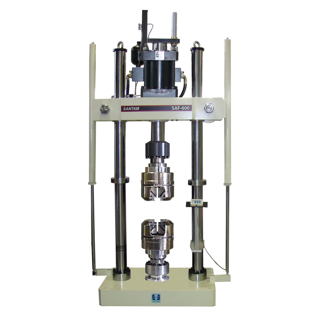 دستگاه تست خستگی محوری 60 تن Axial Fatigue Testing Machine 600KN عملکرد سروو هیدرولیک (Servo Hydraulic Actuator) به کمک شیر سرو  MOOG TM E1942 – ASTM-E466 – ISO 14801