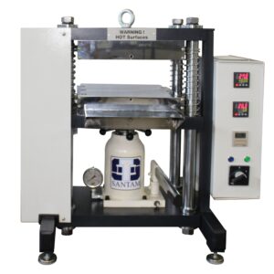 پرس گرم 30 تن Hot press جهت تولید نمونه آزمایش Punches, presses and dies for producing test samples
